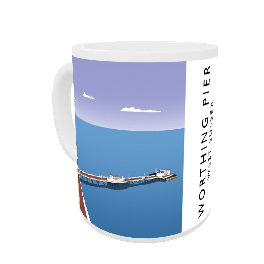 Worthing Pier, West Sussex Coloured Insert Mug