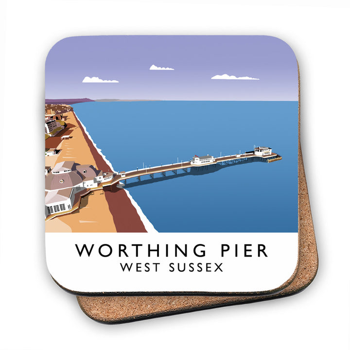 Worthing Pier, West Sussex MDF Coaster