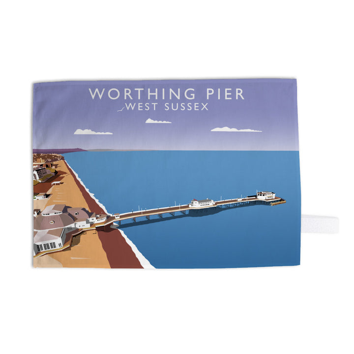 Worthing Pier, West Sussex Tea Towel