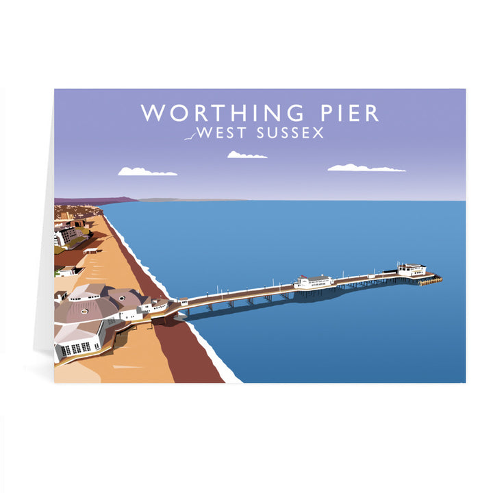 Worthing Pier, West Sussex Greeting Card 7x5