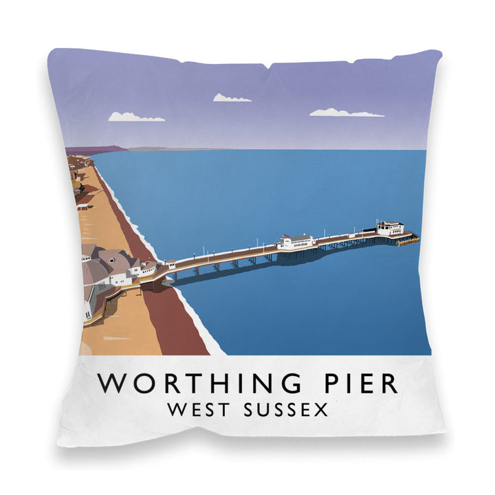 Worthing Pier, West Sussex Fibre Filled Cushion