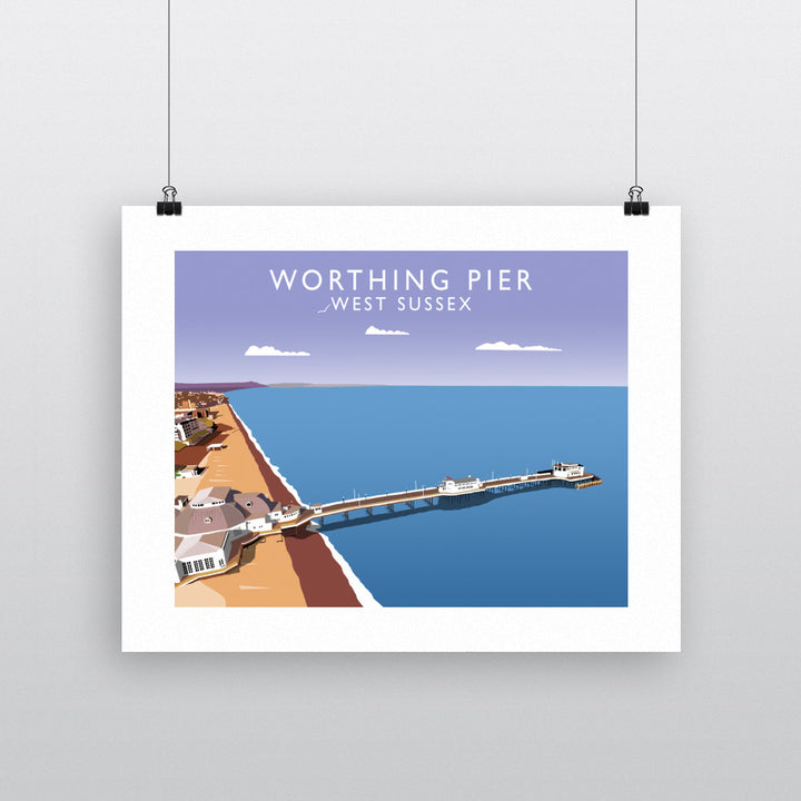 Worthing Pier, West Sussex 90x120cm Fine Art Print