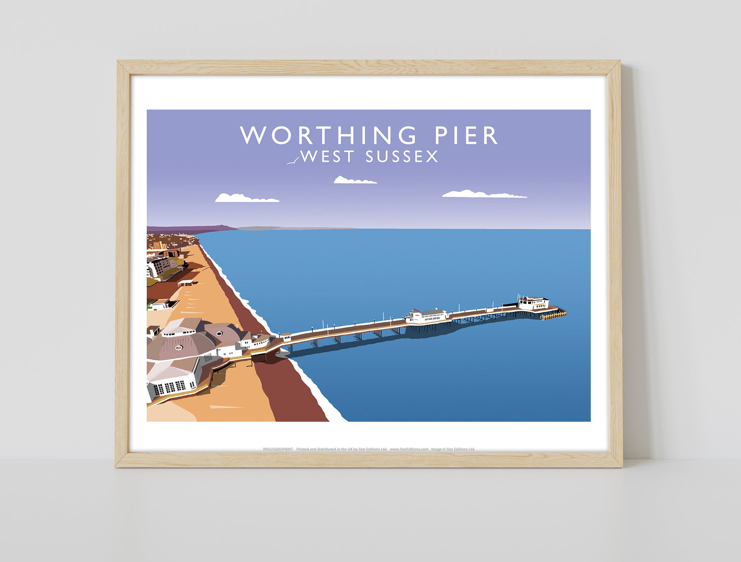 Worthing Pier, West Sussex - Art Print