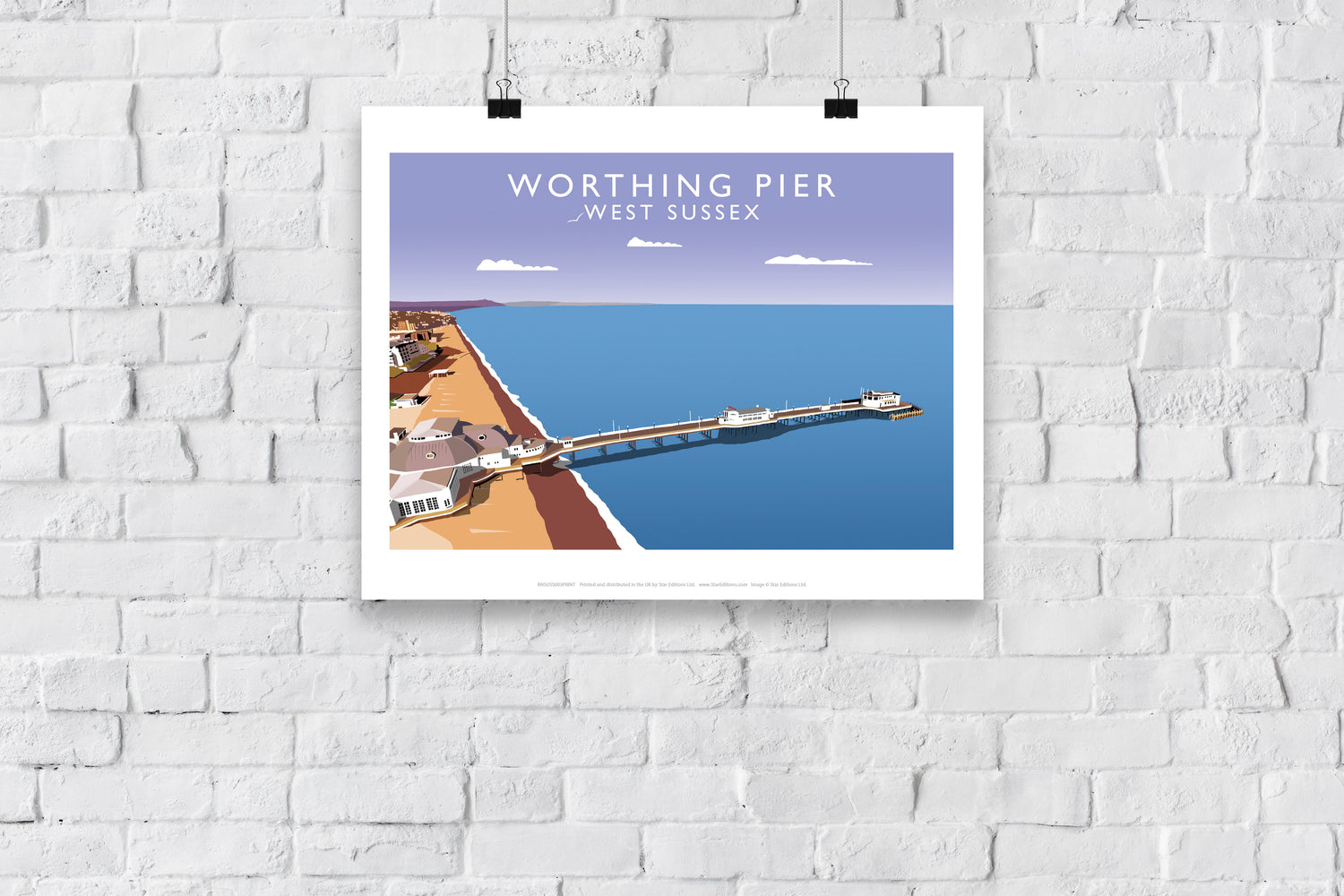 Worthing Pier, West Sussex - Art Print