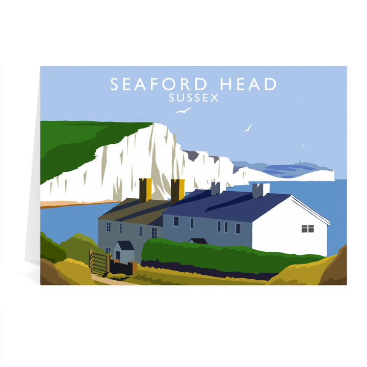 Seaford Head, Sussex Greeting Card 7x5