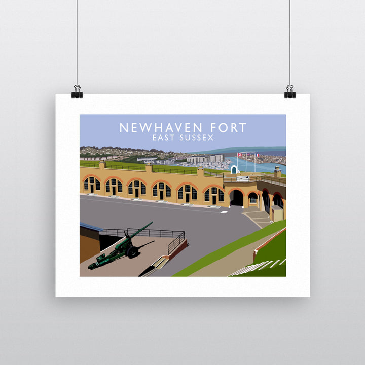 Newhaven Fort, East Sussex 90x120cm Fine Art Print