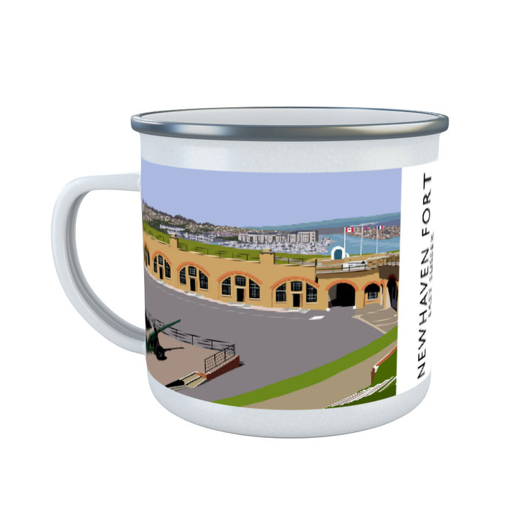 Newhaven Fort, East Sussex Enamel Mug