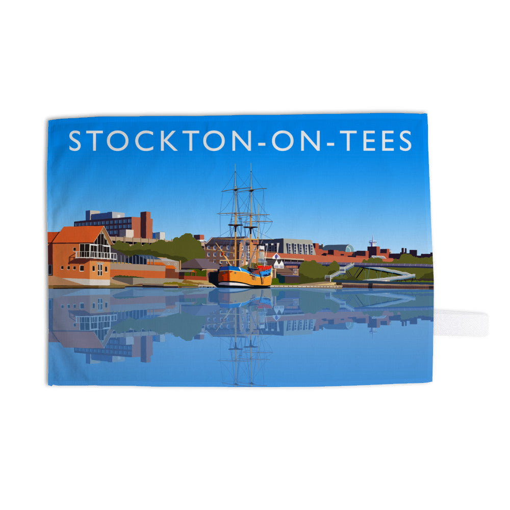 Stockton-on-Tees, County Durham Tea Towel