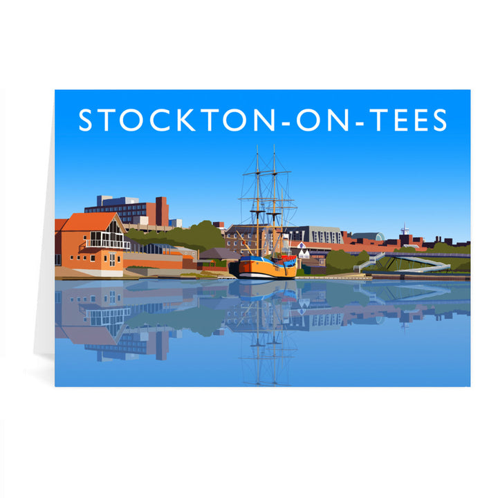 Stockton-on-Tees, County Durham Greeting Card 7x5