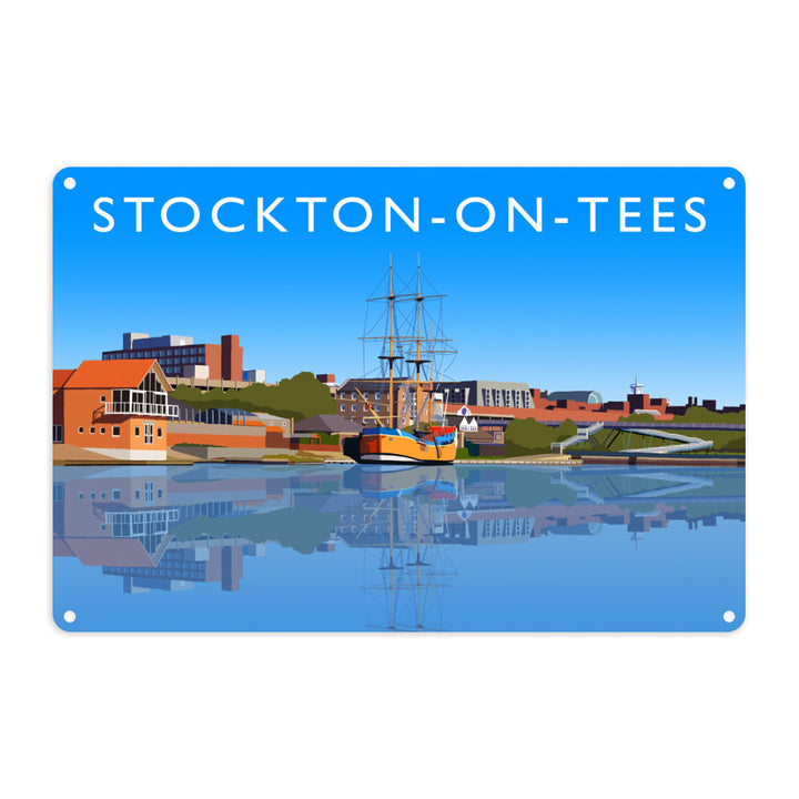 Stockton-on-Tees, County Durham Metal Sign