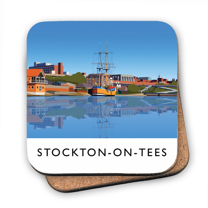 Stockton-on-Tees, County Durham MDF Coaster
