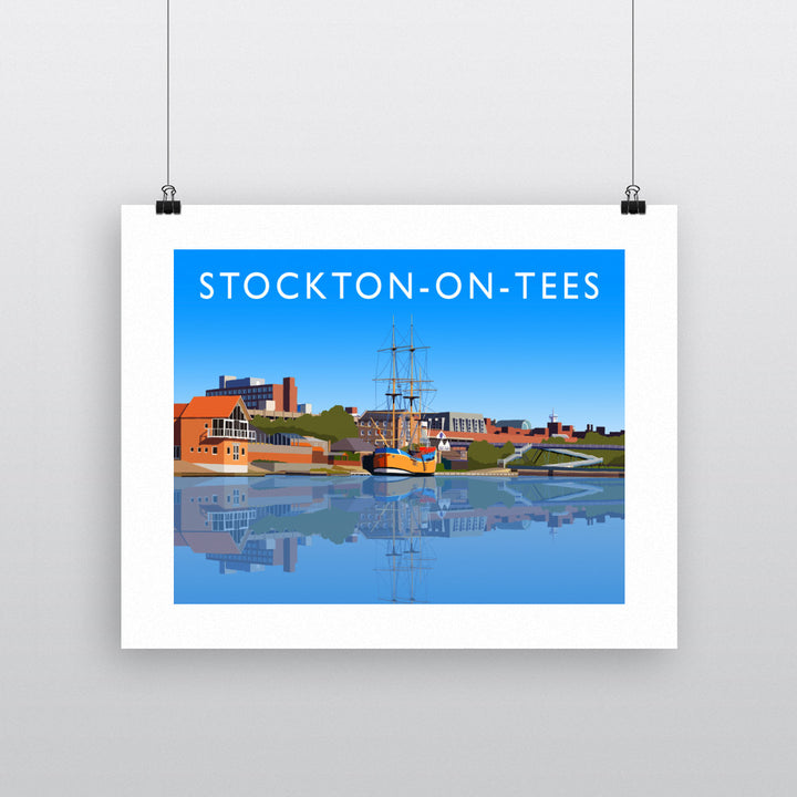 Stockton-on-Tees, County Durham 90x120cm Fine Art Print