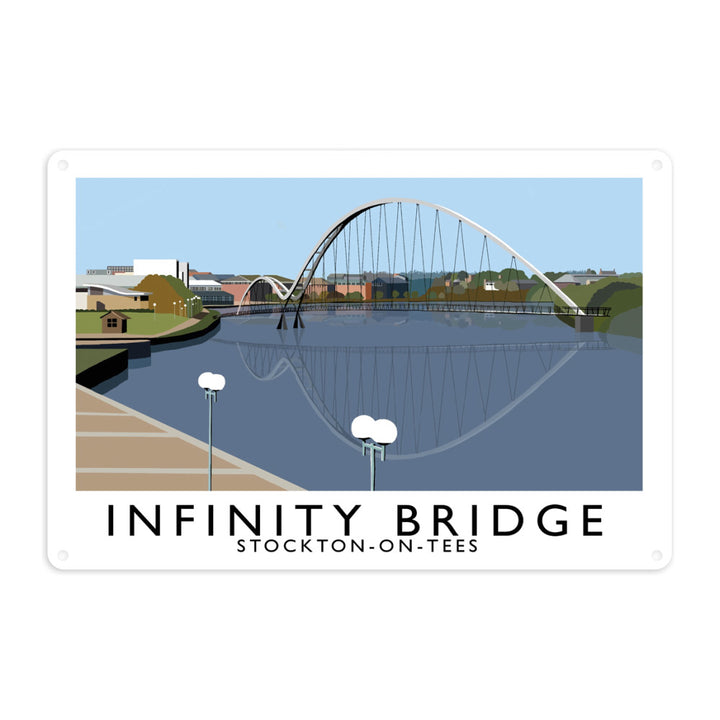 Infinity Bridge, Stockton on Tees Metal Sign