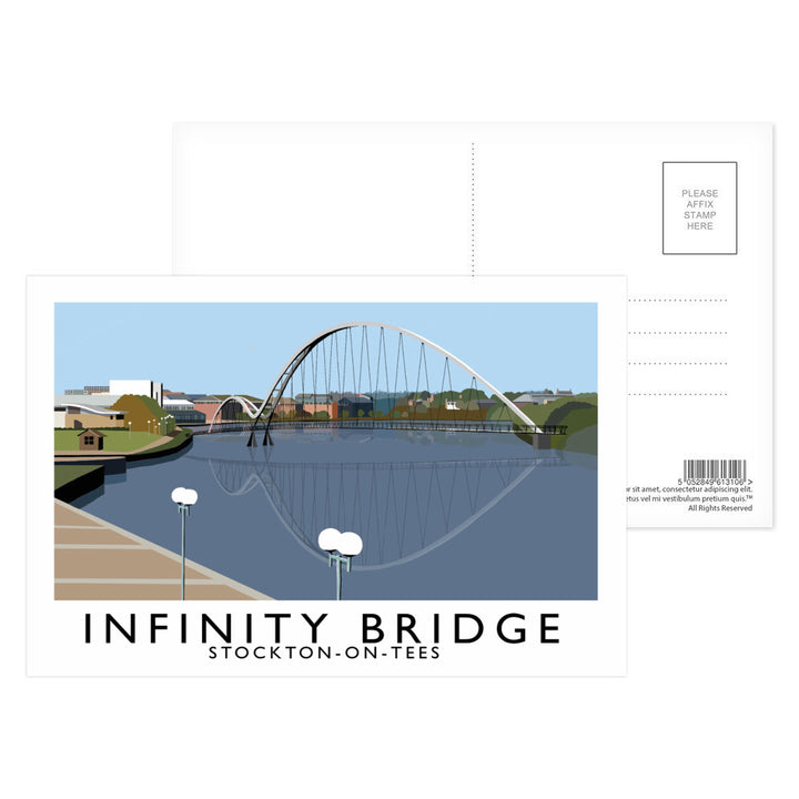 Infinity Bridge, Stockton on Tees Postcard Pack