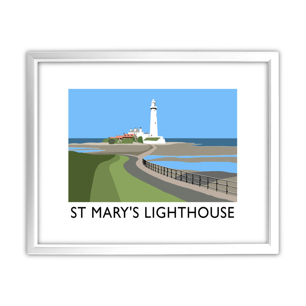St Mary's Lighthouse, Whitley Bay - Art Print