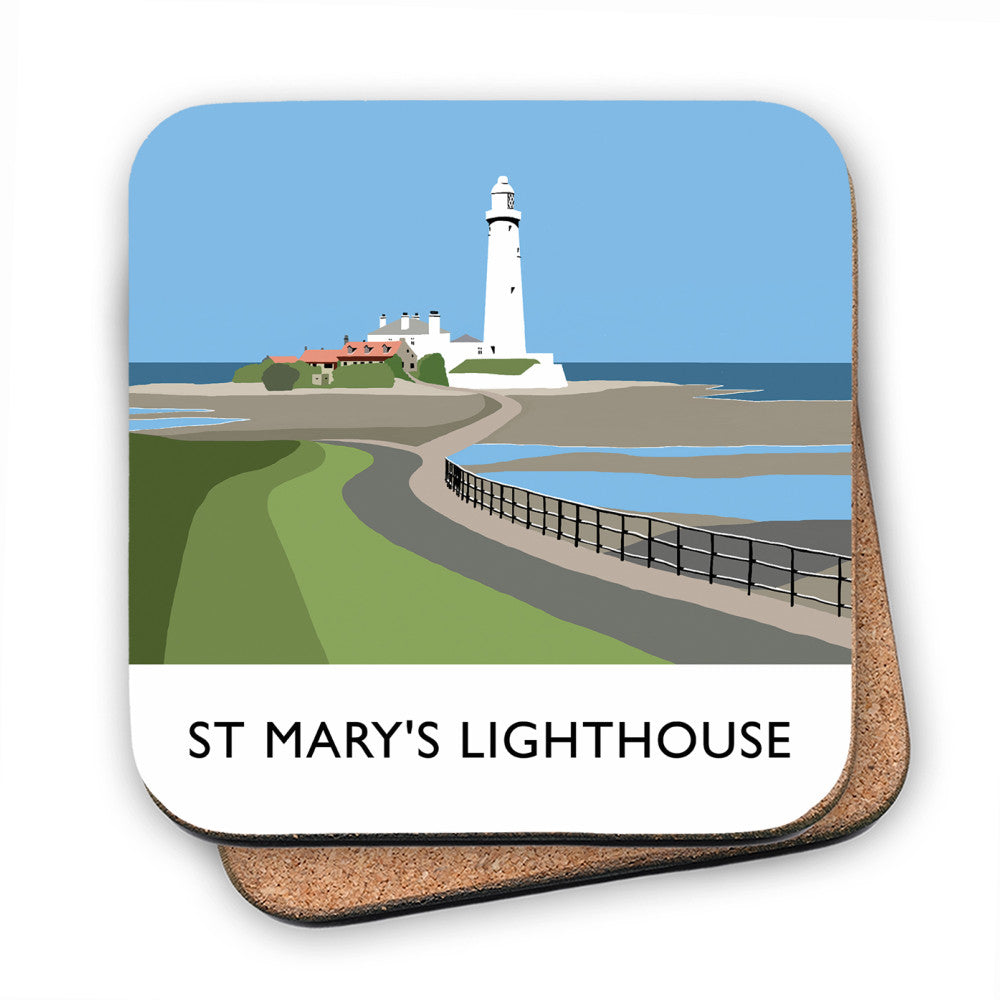 St Mary's Lighthouse, Whitley Bay MDF Coaster