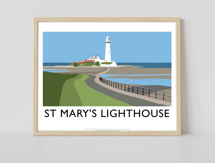 St Mary's Lighthouse, Whitley Bay - Art Print