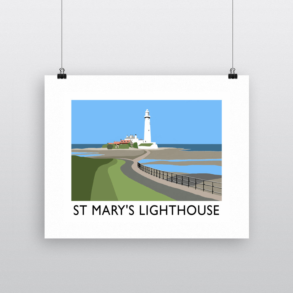 St Mary's Lighthouse, Whitley Bay - Art Print
