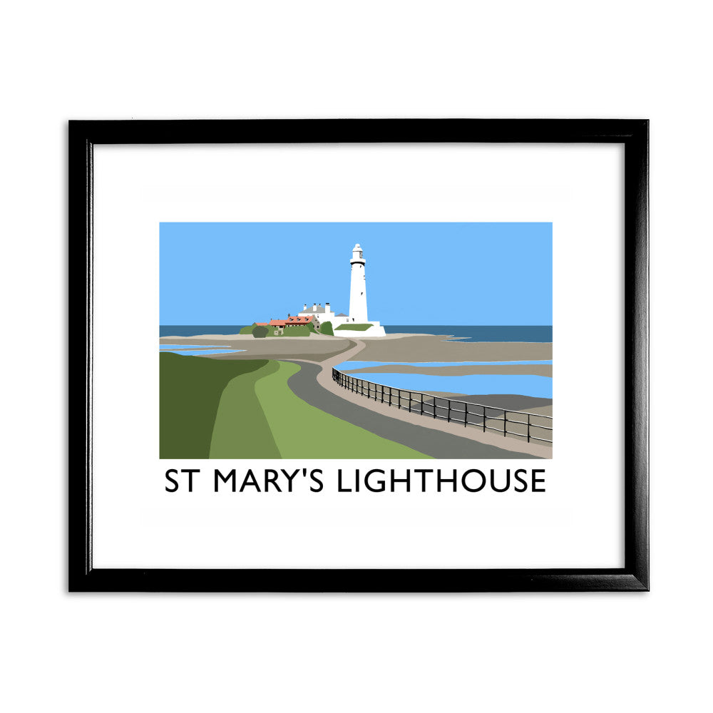 St Mary's Lighthouse, Whitley Bay - Art Print