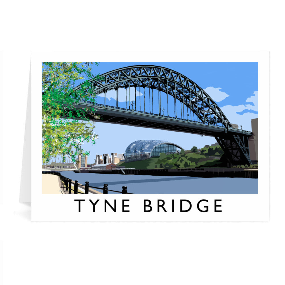 The Tyne Bridge, Newcastle Upon Tyne Greeting Card 7x5