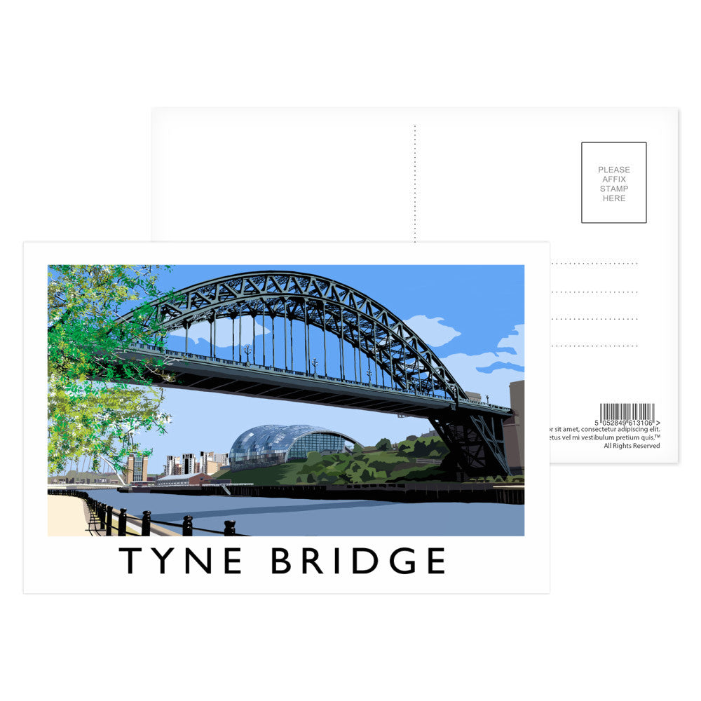 The Tyne Bridge, Newcastle Upon Tyne Postcard Pack