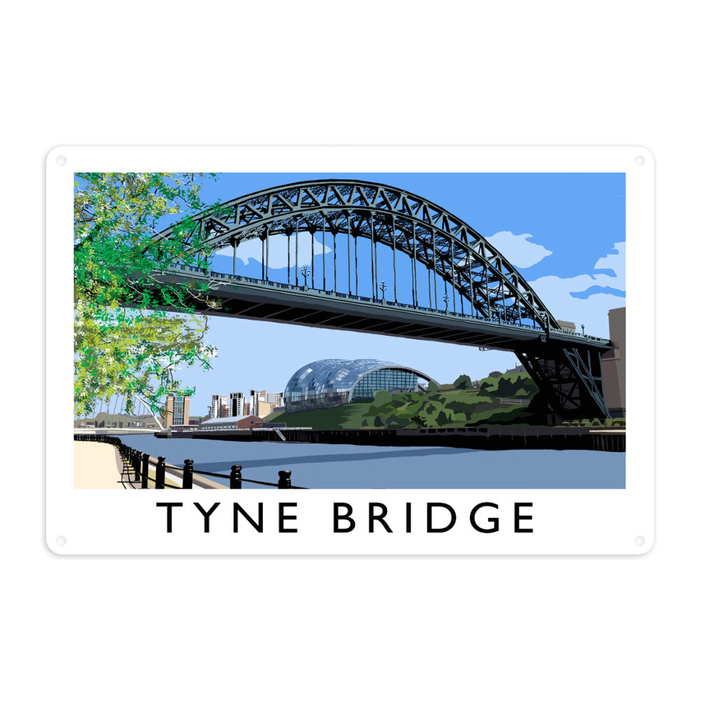 The Tyne Bridge, Newcastle Upon Tyne Metal Sign