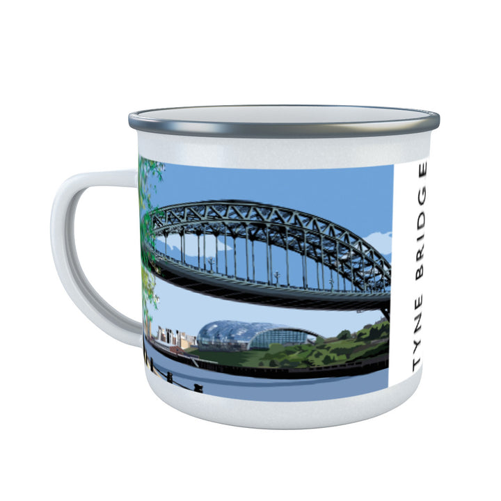 The Tyne Bridge, Newcastle Upon Tyne Enamel Mug