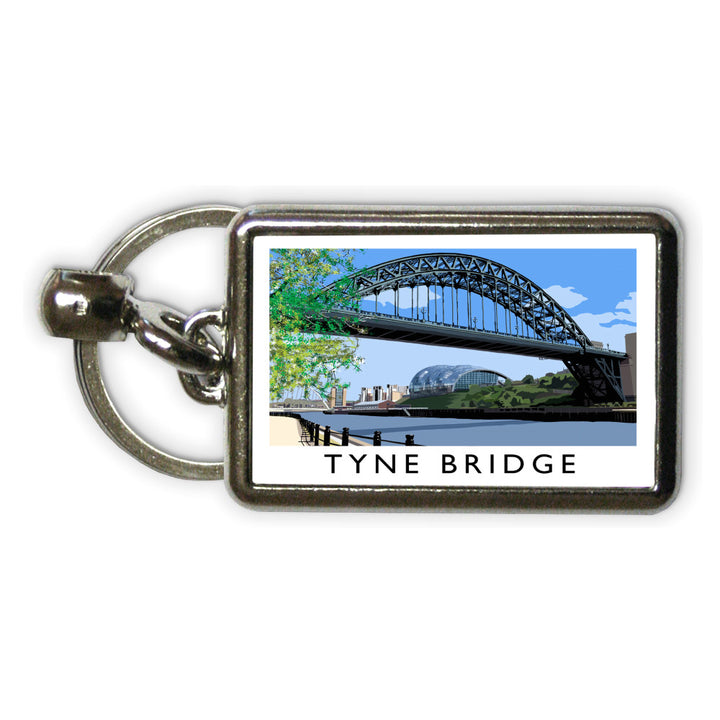 The Tyne Bridge, Newcastle Upon Tyne Metal Keyring