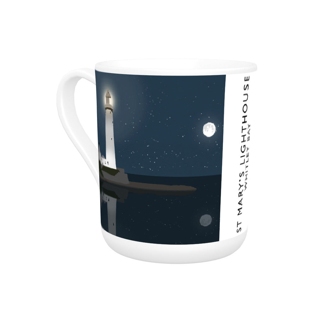 St Mary's Lighthouse, Whitley Bay, Tyne and Wear Bone China Mug