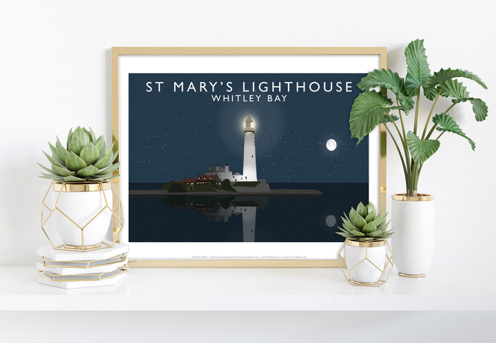 St Mary's Lighthouse, Whitley Bay, Tyne and Wear - Art Print