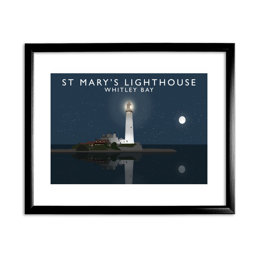 St Mary's Lighthouse, Whitley Bay, Tyne and Wear - Art Print