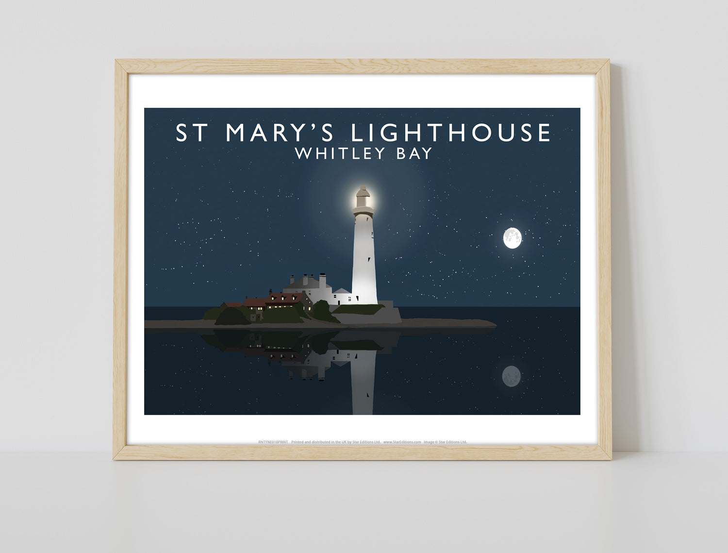St Mary's Lighthouse, Whitley Bay, Tyne and Wear - Art Print
