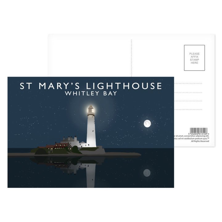 St Mary's Lighthouse, Whitley Bay, Tyne and Wear Postcard Pack