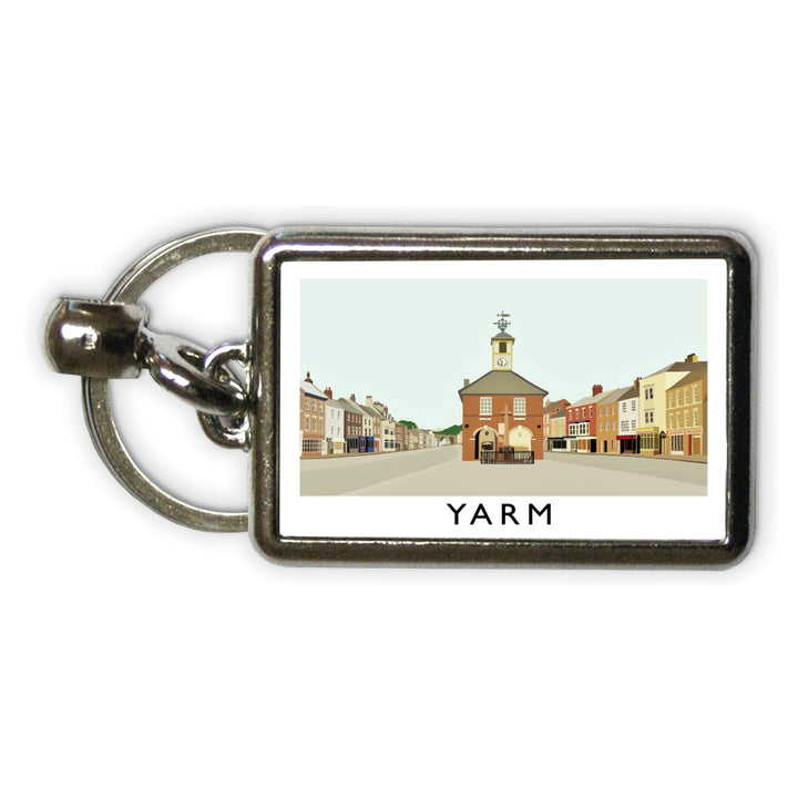 Yarm, North Yorkshire Metal Keyring