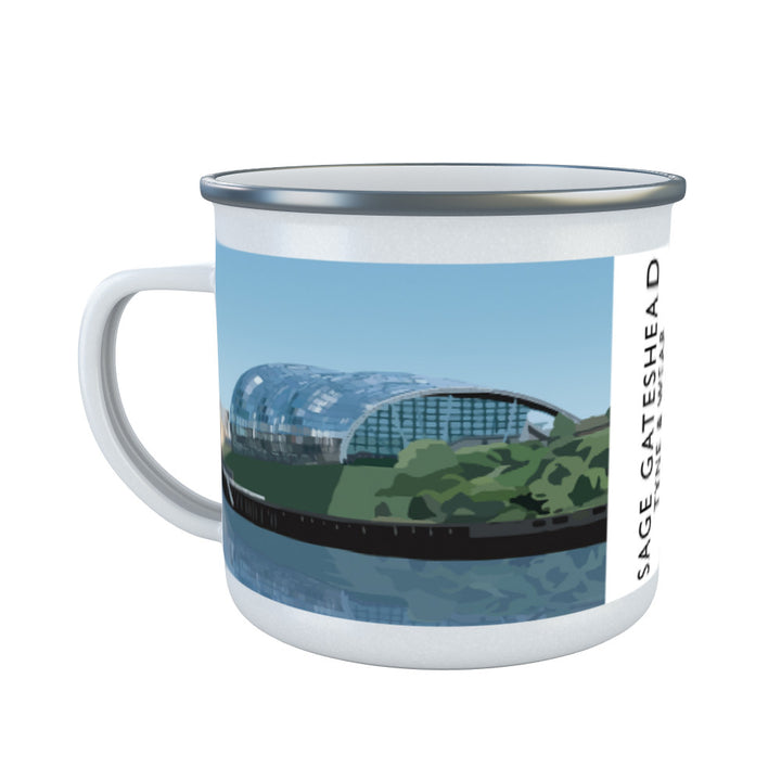Sage Gateshead, Tyne and Wear Enamel Mug