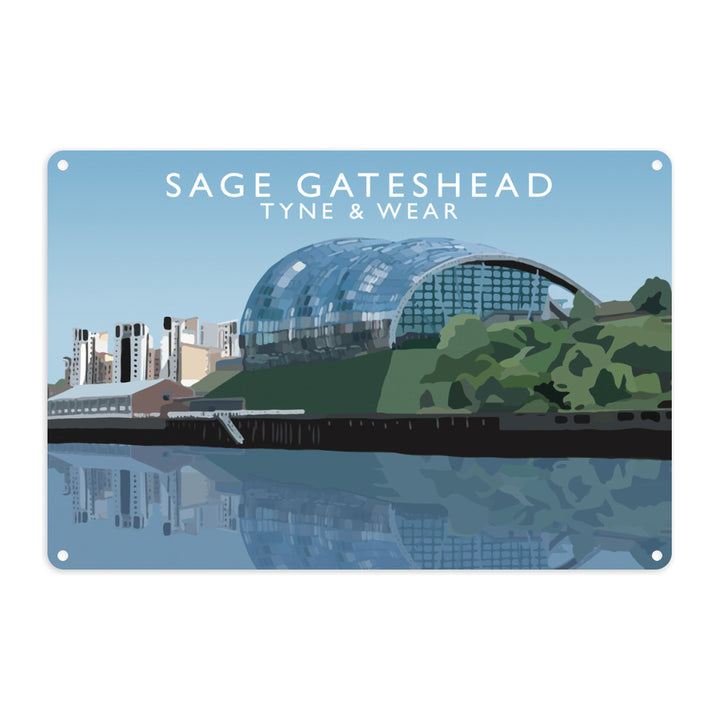 Sage Gateshead, Tyne and Wear Metal Sign