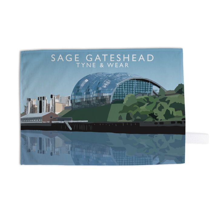 Sage Gateshead, Tyne and Wear Tea Towel