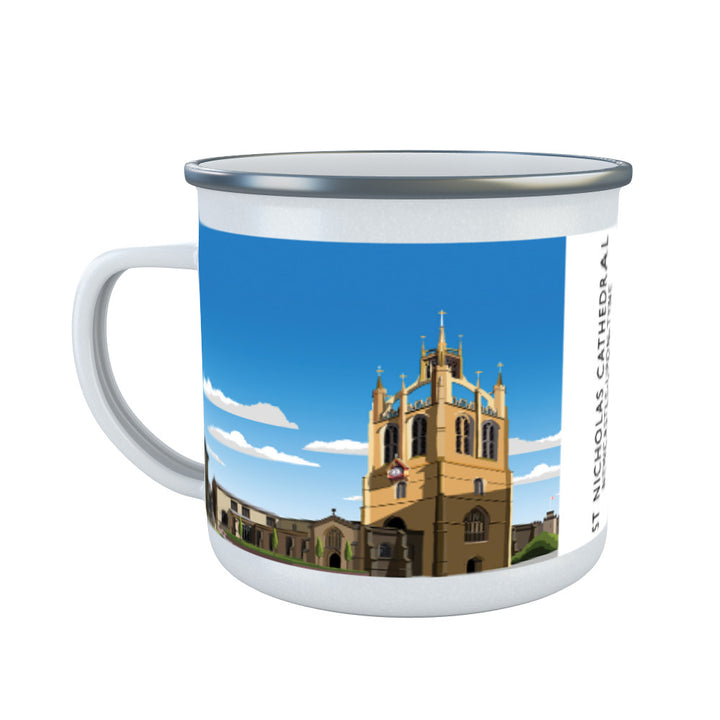 St Nicholas Cathedral, Newcastle-Upon-Tyne Enamel Mug