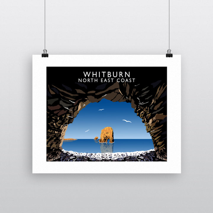Whitburn, North East Coast 90x120cm Fine Art Print