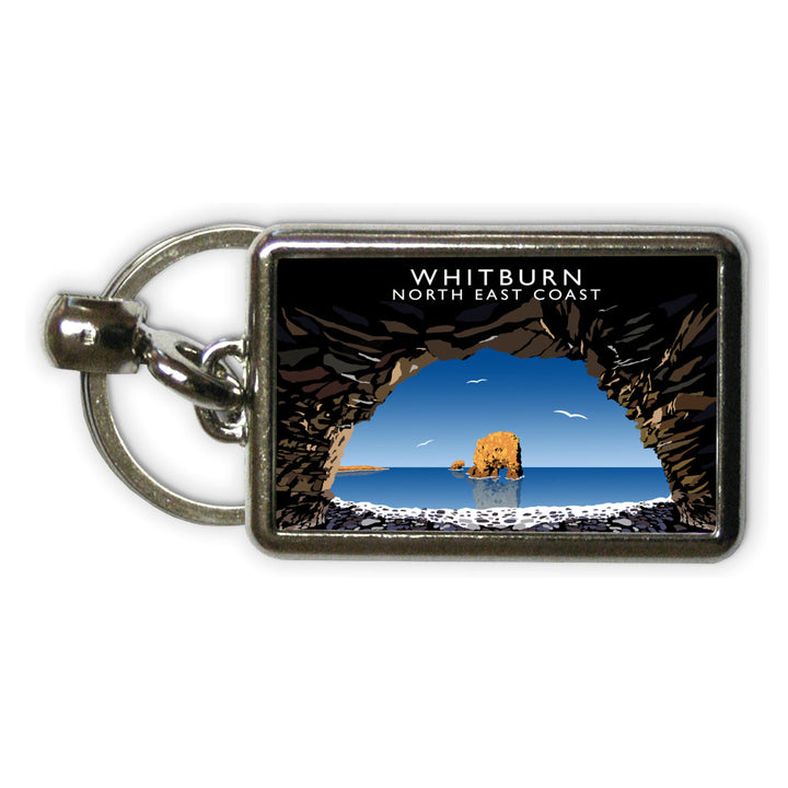 Whitburn, North East Coast Metal Keyring