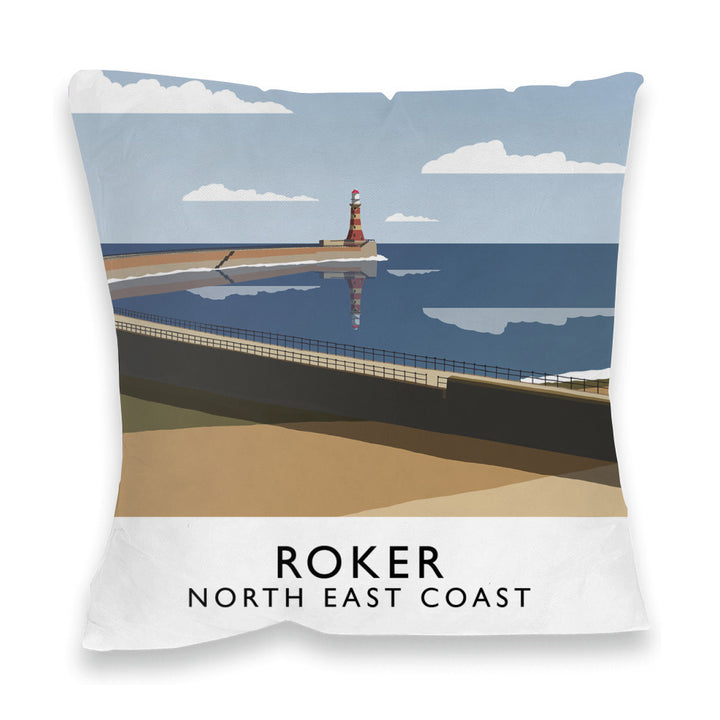 Roker, North East Coast Fibre Filled Cushion