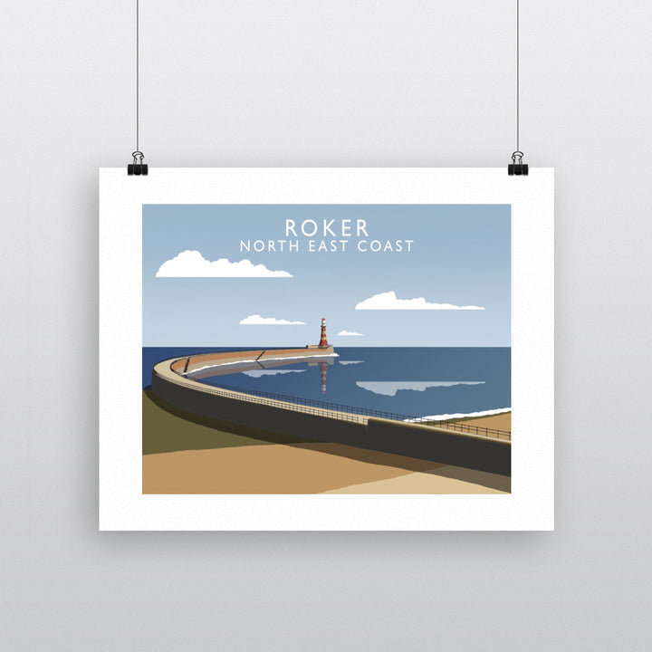 Roker, North East Coast 90x120cm Fine Art Print