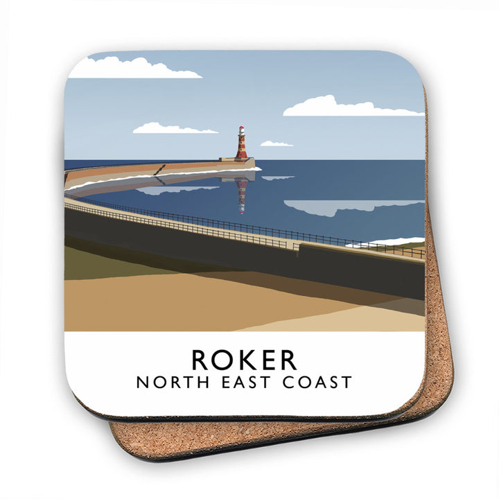 Roker, North East Coast MDF Coaster