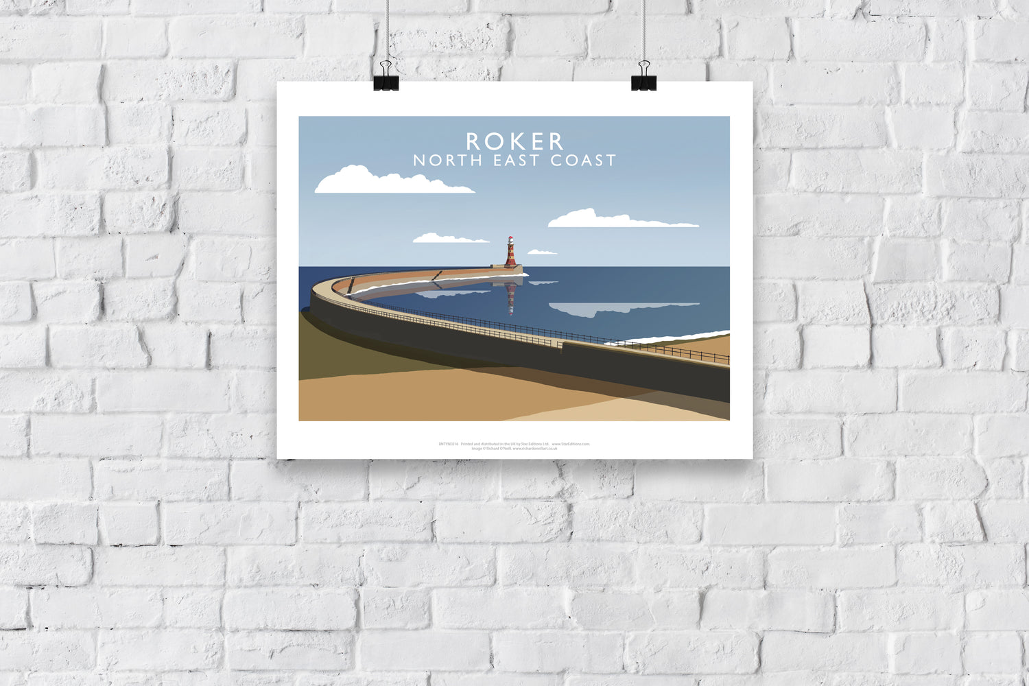 Roker, North East Coast - Art Print