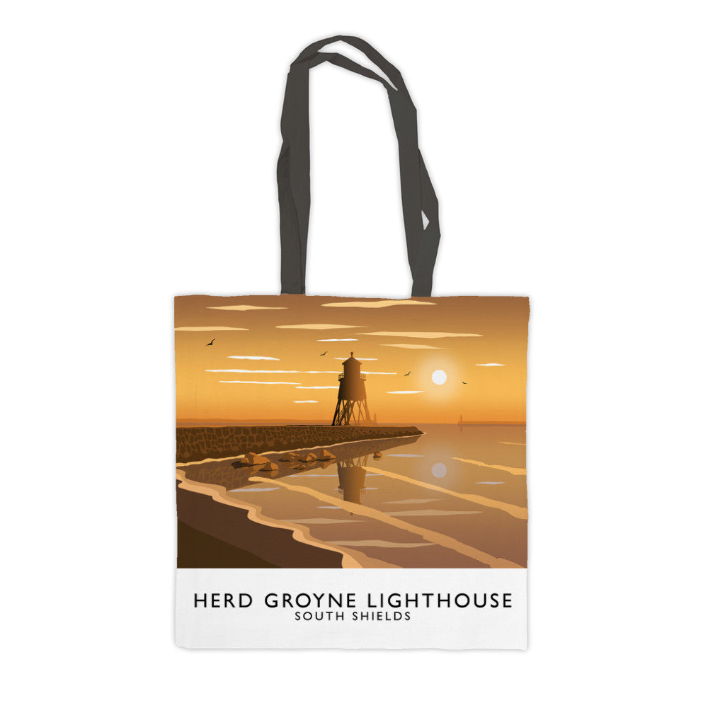 Herd Groyne Lighthouse, South Shields Premium Tote Bag