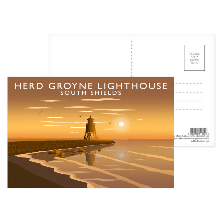 Herd Groyne Lighthouse, South Shields Postcard Pack