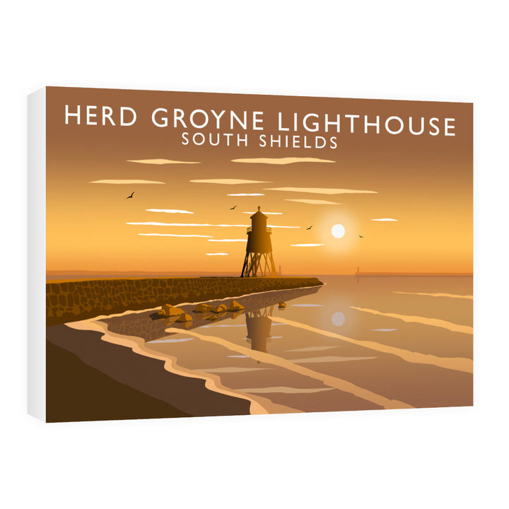 Herd Groyne Lighthouse, South Shields 60cm x 80cm Canvas