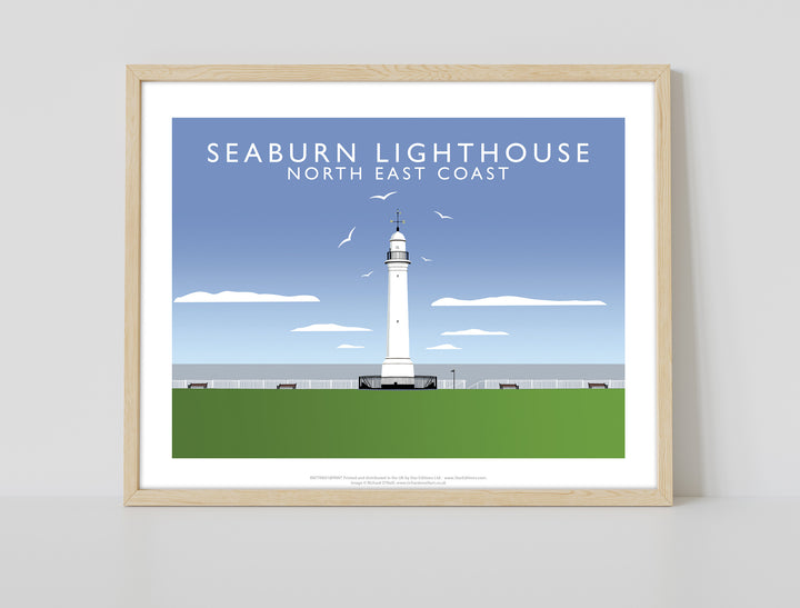 Seaburn Lighthouse, North East Coast - Art Print