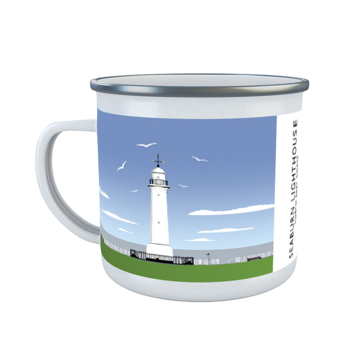 Seaburn Lighthouse, North East Coast Enamel Mug