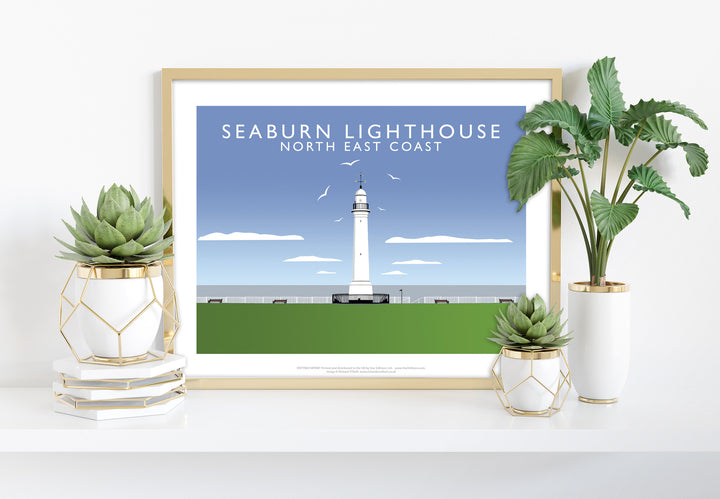 Seaburn Lighthouse, North East Coast - Art Print